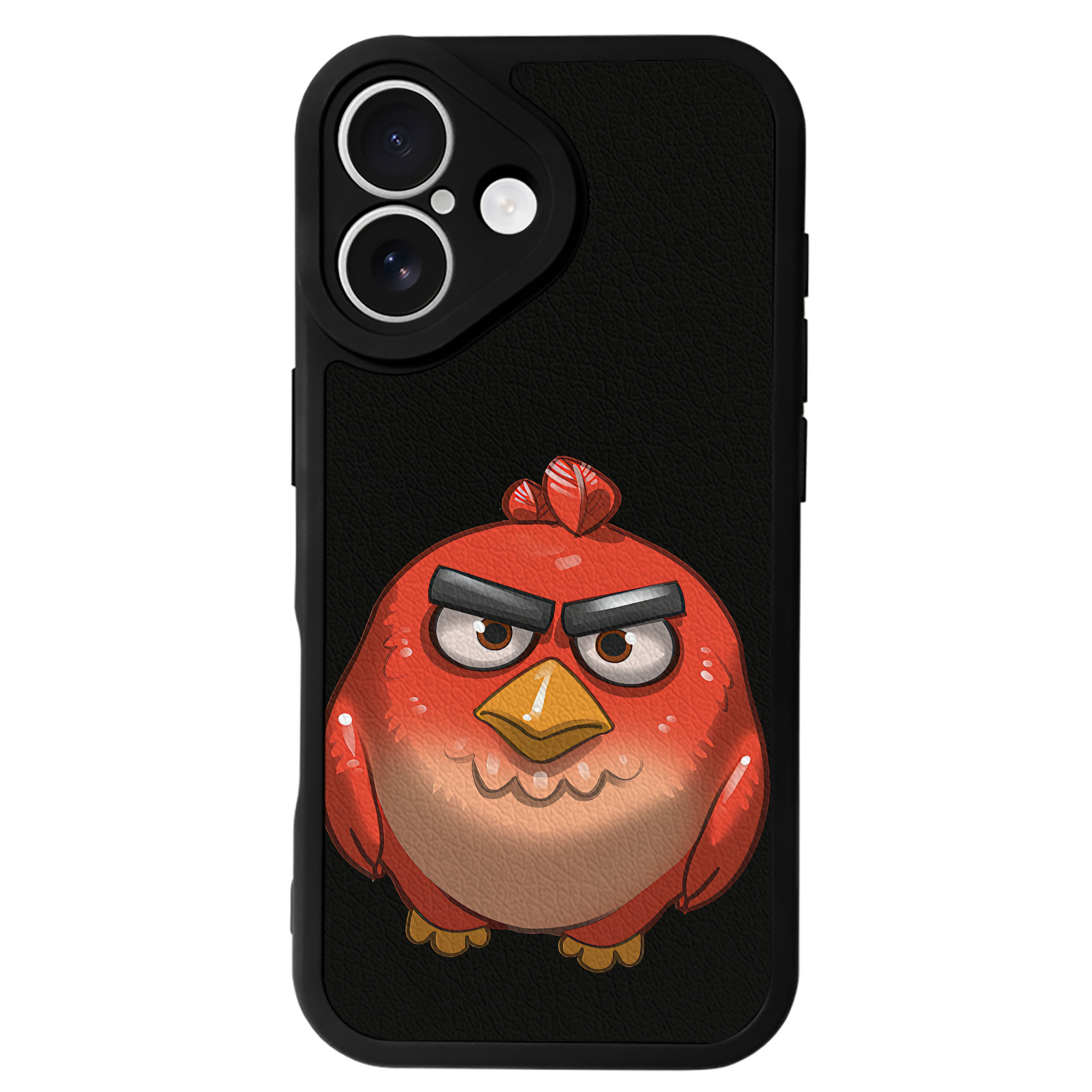 （画像用） Angry Birds アングリーバード 【iPhone 16シリーズ対応】シリコンスマホケース（レザー調） 材質：シリコン